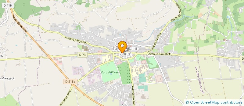 localisation de l'entreprise MONSIEUR SERGE MARCHAND à LA COTE-SAINT-ANDRE