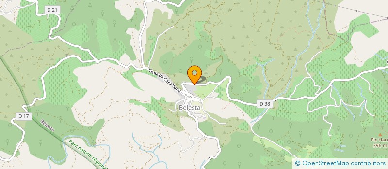 localisation de l'entreprise MONSIEUR SERGE MARECHAL  BELESTA