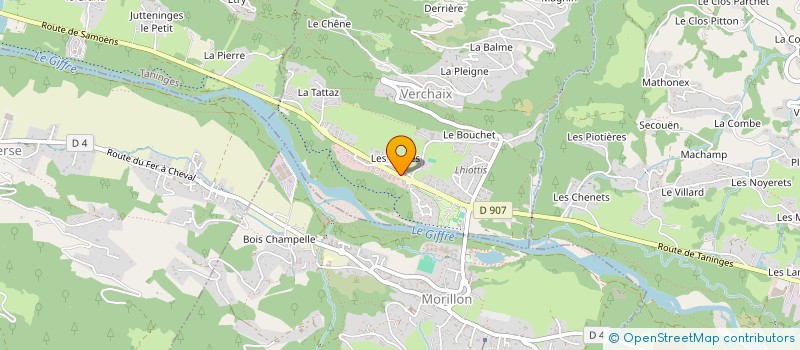 localisation de l'entreprise MONSIEUR SERGE MARGUERETTAZ à VERCHAIX