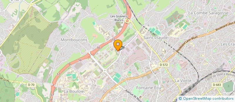 localisation de l'entreprise MONSIEUR SERGE MARGUET  BESANCON