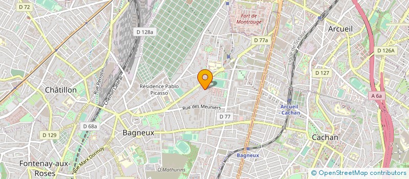 localisation de l'entreprise MONSIEUR SERGE MARIC à BAGNEUX