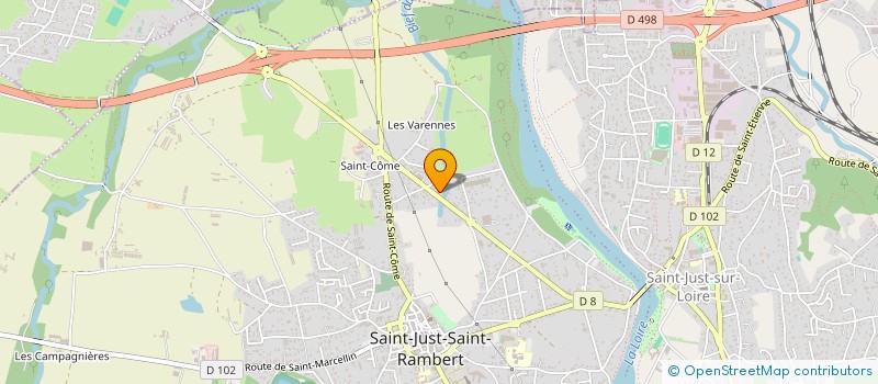 localisation de l'entreprise MONSIEUR SERGE-MARIE CROUZET  SAINT-JUST-SAINT-RAMBERT