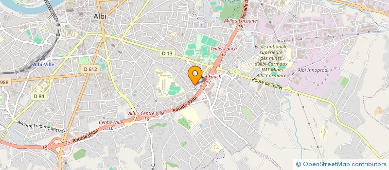 localisation de l'entreprise MONSIEUR SERGE MARQUET à ALBI