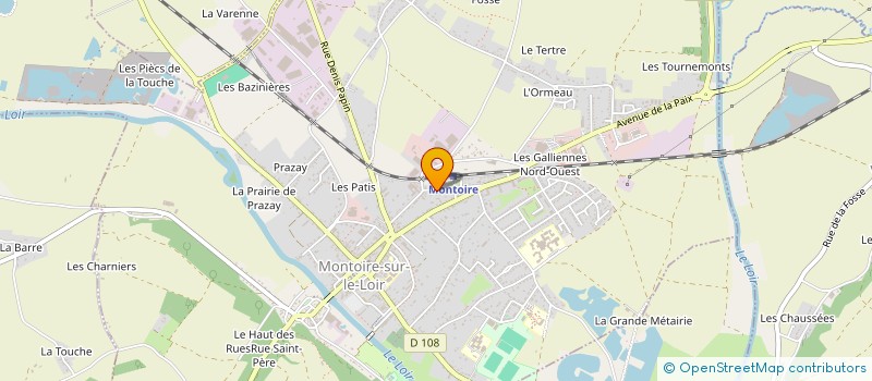 localisation de l'entreprise MONSIEUR SERGE MARTEAU  MONTOIRE-SUR-LE-LOIR