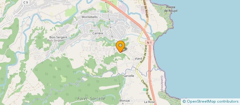 localisation de l'entreprise MONSIEUR SERGE MARTEL  PETIT-BOURG