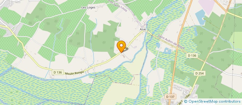 localisation de l'entreprise MONSIEUR SERGE MARTIN  BRAUD-ET-SAINT-LOUIS