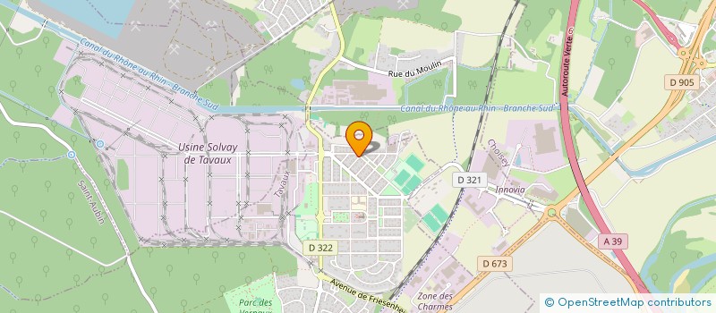 localisation de l'entreprise MONSIEUR SERGE MARTIN  ABERGEMENT-LA-RONCE