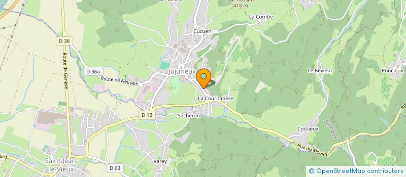 localisation de l'entreprise MONSIEUR SERGE MARTIN à JUJURIEUX