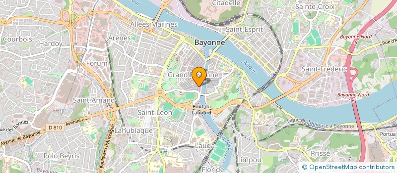 localisation de l'entreprise MONSIEUR SERGE MARTIN  BAYONNE