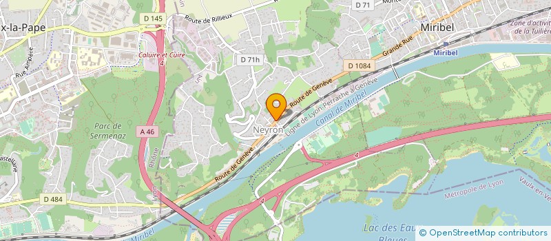 localisation de l'entreprise MONSIEUR SERGE MARTINEZ  VAULX-EN-VELIN