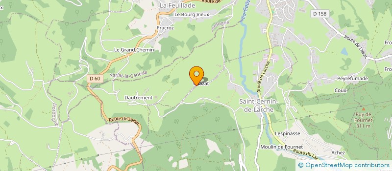 localisation de l'entreprise MONSIEUR SERGE MARTY  LARCHE