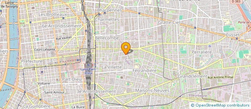 localisation de l'entreprise MONSIEUR SERGE MATILE  LYON 3EME