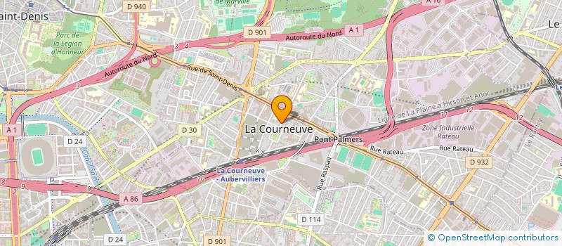 localisation de l'entreprise MONSIEUR SERGE MATONDO MATUNDU à LA COURNEUVE