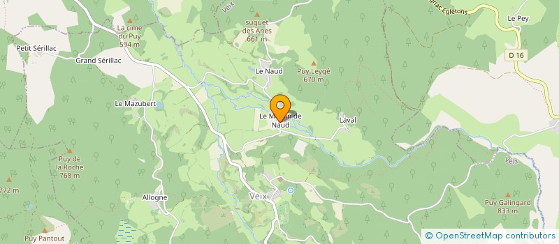 localisation de l'entreprise MONSIEUR SERGE MAYADOUX  VEIX