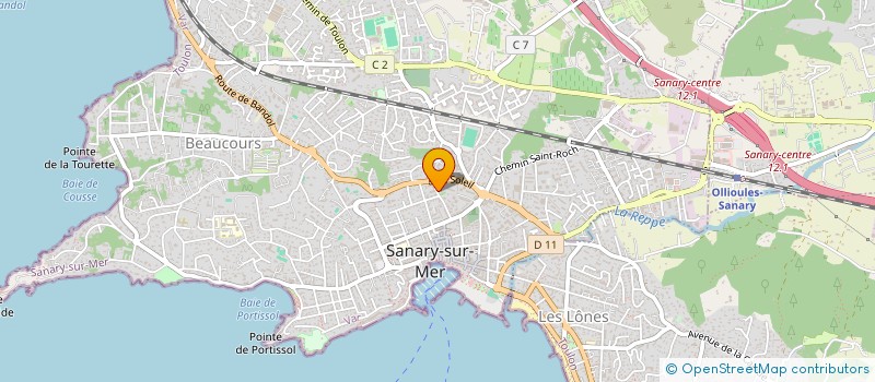 localisation de l'entreprise MONSIEUR SERGE MAYER  SANARY-SUR-MER