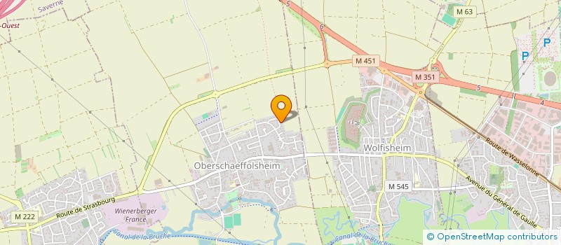 localisation de l'entreprise MONSIEUR SERGE MAZAND  OBERSCHAEFFOLSHEIM