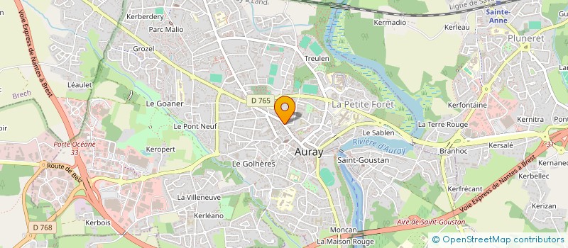 localisation de l'entreprise MONSIEUR SERGE MAZEROLLE à AURAY