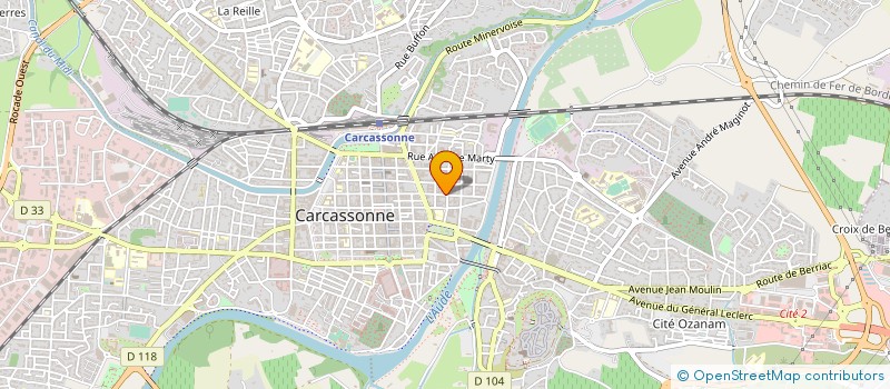 localisation de l'entreprise MONSIEUR SERGE MEGNIN  CARCASSONNE