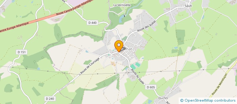 localisation de l'entreprise MONSIEUR SERGE MELLOT à PREMILHAT