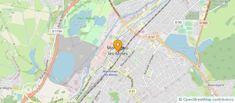 localisation de l'entreprise MONSIEUR SERGE MENUT  MONTCEAU-LES-MINES