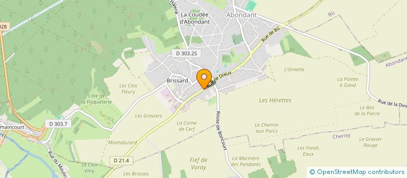 localisation de l'entreprise MONSIEUR SERGE MERRIEN à ABONDANT