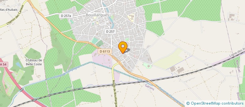 localisation de l'entreprise MONSIEUR SERGE MESSINA  BOUILLARGUES