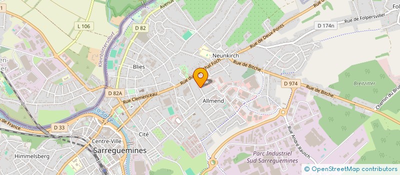 localisation de l'entreprise MONSIEUR SERGE METTEL à WŒLFLING-LES-SARREGUEMINES