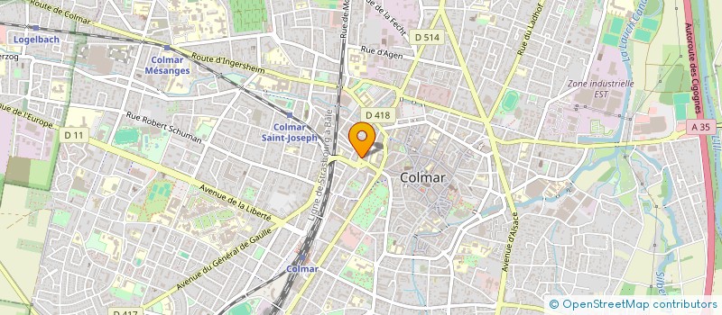 localisation de l'entreprise MONSIEUR SERGE MEYER  COLMAR