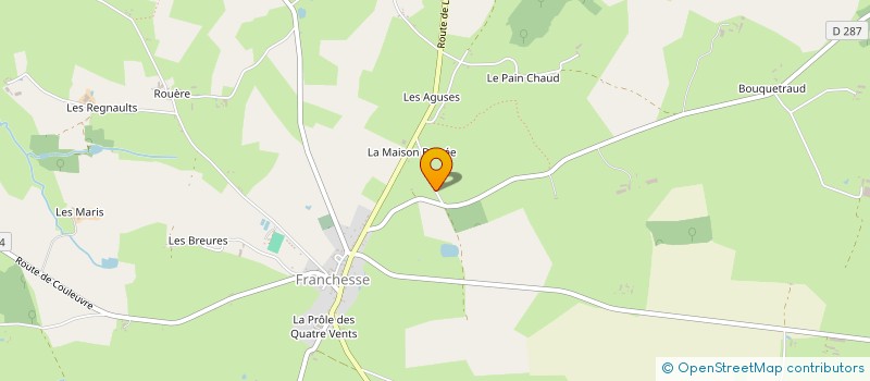 localisation de l'entreprise MONSIEUR SERGE MILAVAUD  SAINT-LEOPARDIN-D AUGY