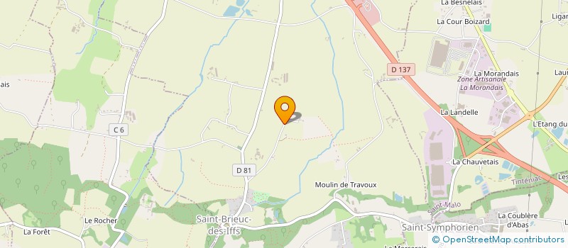 localisation de l'entreprise MONSIEUR SERGE MILLET  SAINT-BRIEUC-DES-IFFS