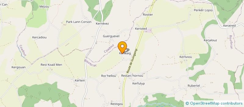 localisation de l'entreprise MONSIEUR SERGE MINDEAU  BOURBRIAC