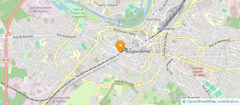 localisation de l'entreprise MONSIEUR SERGE MOCO DE SA à ANGOULEME