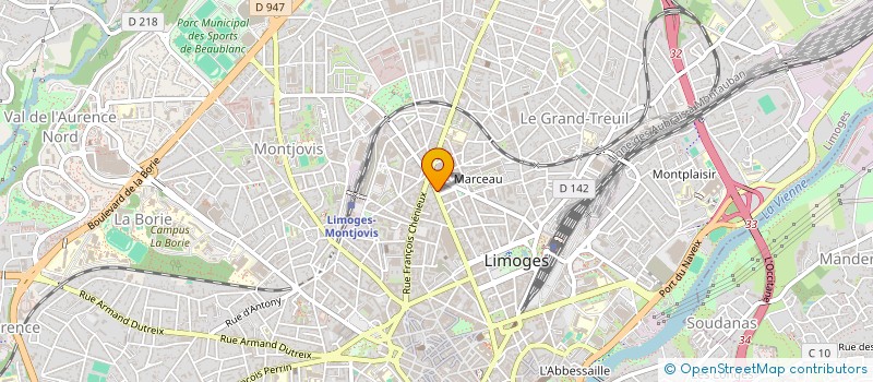 localisation de l'entreprise MONSIEUR SERGE MONDOUT à LIMOGES