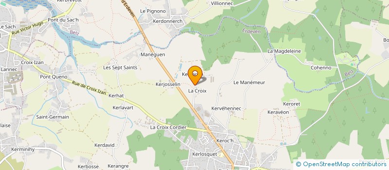 localisation de l'entreprise MONSIEUR SERGE MONOT  ERDEVEN