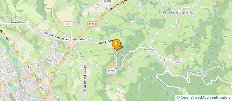 localisation de l'entreprise MONSIEUR SERGE MONTANE  BAGNERES-DE-BIGORRE