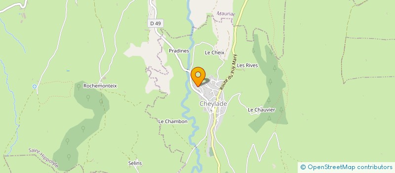 localisation de l'entreprise MONSIEUR SERGE MONTEIL à CHEYLADE