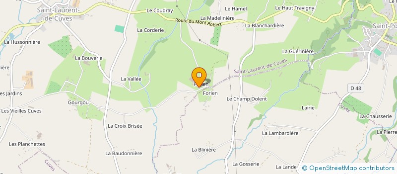 localisation de l'entreprise MONSIEUR SERGE MOREL à SAINT-LAURENT-DE-CUVES