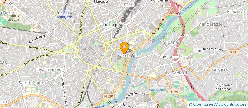 localisation de l'entreprise MONSIEUR SERGE MORETTI à LIMOGES