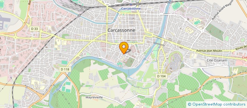 localisation de l'entreprise MONSIEUR SERGE MORETTO  CARCASSONNE