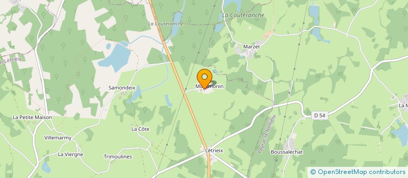 localisation de l'entreprise MONSIEUR SERGE MOTTE à ISSOUDUN-LETRIEIX