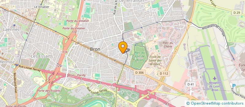 localisation de l'entreprise MONSIEUR SERGE MOURARET  BRON