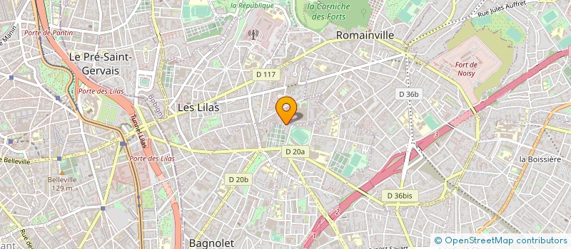 localisation de l'entreprise MONSIEUR SERGE MOURET à BAGNOLET