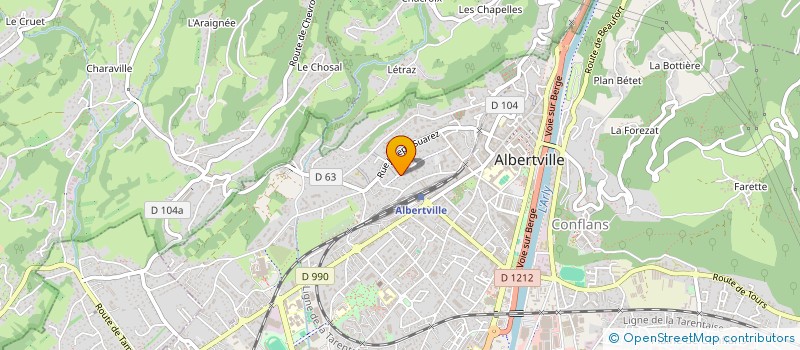 localisation de l'entreprise MONSIEUR SERGE MOYSON  ALBERTVILLE