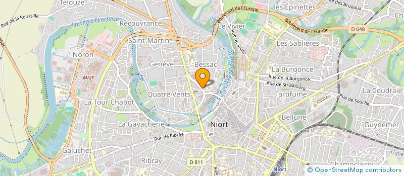 localisation de l'entreprise MONSIEUR SERGE NADEAUD à NIORT