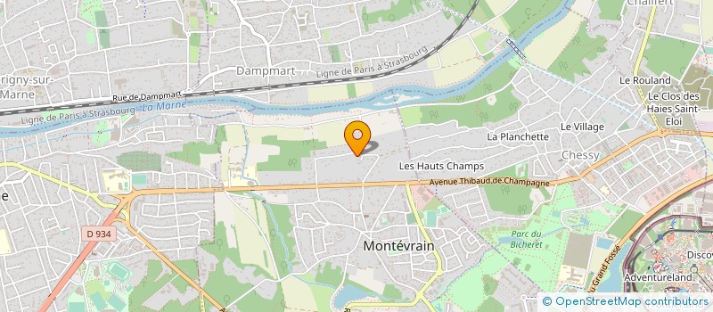 localisation de l'entreprise MONSIEUR SERGE NEUILLY à MONTEVRAIN