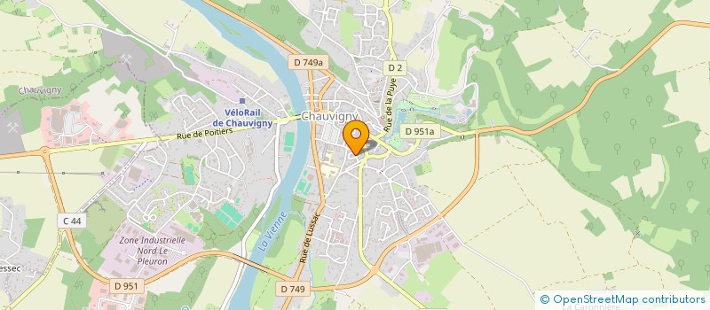 localisation de l'entreprise MONSIEUR SERGE NEVEU  CHAUVIGNY