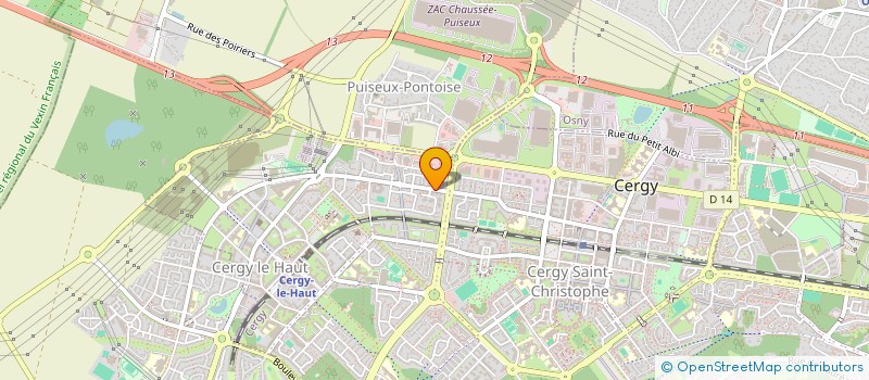 localisation de l'entreprise MONSIEUR SERGE NGATSE à CERGY