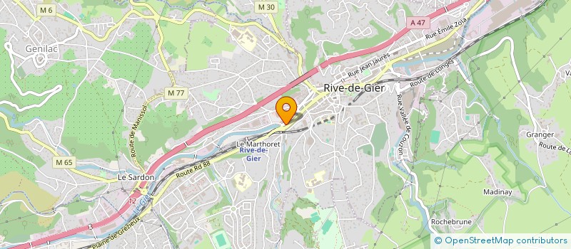 localisation de l'entreprise MONSIEUR SERGE NGUE BILONG  RIVE-DE-GIER