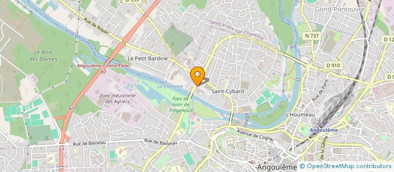 localisation de l'entreprise MONSIEUR SERGE NIBAUT à ANGOULEME
