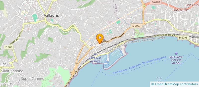 localisation de l'entreprise MONSIEUR SERGE NOGOGHOSSIAN à VALLAURIS